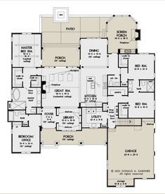 the floor plan for this house is very large and has lots of room to put in it