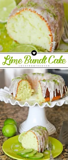 Lime Bundt Cake Recipe, Lime Bundt Cake, Lime Pound Cake, Citrus Desserts, Lime Desserts, Bundt Cake Recipe