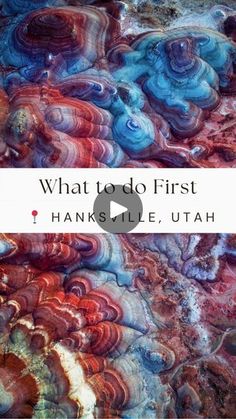 an abstract painting with the words, what do first? hank lie u'ah