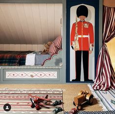 an image of a bedroom with toys and decor