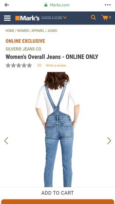 Jeans Online, Silver Jeans, Overalls