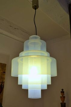 a light that is hanging from the ceiling