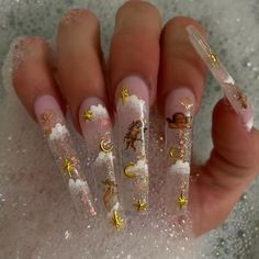 Grande Tattoo, Art Designs Ideas, Edgy Nails, Long Acrylic