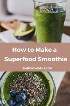 If you're looking for quick healthy breakfast ideas or clean eating snacks, this green superfood smoothie is an awesome one. A healthy green smoothie is a regular part of my healthy morning routine and my body craves these every morning! Click through for this easy healthy smoothie recipe and other healthy living tips. #cleaneating #greensmoothierecipe Healthy Recipes Simple, Easy Healthy Smoothie Recipes, Easy Healthy Smoothies, Healthy Superfoods, Healthy Green Smoothies, Green Superfood, Easy Healthy Dinner Recipes, Superfood Smoothie, Quick Healthy Breakfast