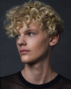 Sums has hair like this- curly and light blonde. He has blue eyes and wears glasses but is significantly chubbier than this. Blue Curly Hair, Curly Hair Boy, Messy Blonde Hair, James D'arcy, Hair Boy, Blonde Curly Hair, Blonde Curls, Dirty Blonde Hair