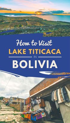 the beach with text overlaying how to visit lake titicaca in bolivia