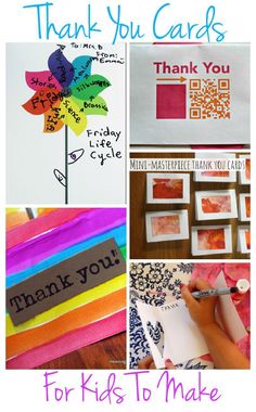 thank you cards for kids to make