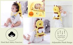 the baby is wearing a banana costume