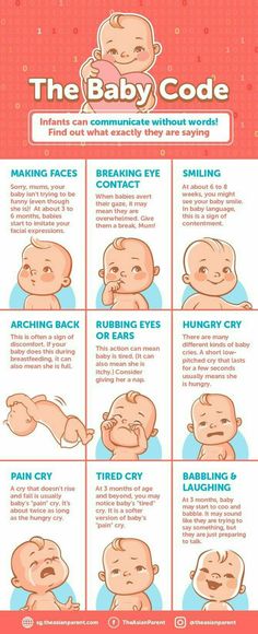 the baby code poster with instructions on how to use it