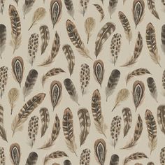 an image of a pattern with feathers on the back ground in shades of brown and beige