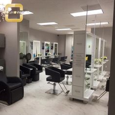 the salon is clean and ready for customers to use