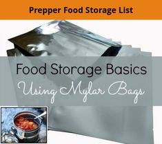 food storage basics using mylar bags