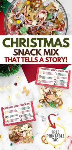 christmas snack mix that tells a story