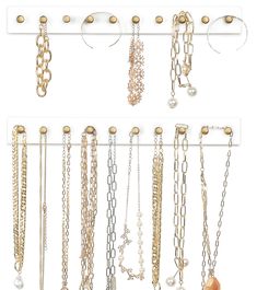 PRICES MAY VARY. NECKALCE ORGANIZER: The necklace hanger holds your necklaces, bracelets, chains to keep them organized and stop them from tangling. STYLISH RUSTIC HOME DÉCOR ACCENTS. Extend the service life of the jewelry holder and rustic wood design showcases your jewelry in style, decorating your room more chic. Multi-Functional Organizer: This wooden neckalce holder can be used in various parts of your home. You can use it not only as jewelry storage rack in your room, but also in your entr Jewelry Organizer Hanging, Necklace Organizer Wall, Necklace Holder Wall, Rustic Jewelry Organizer, Clear Necklace, Necklace Hanger, Bracelet Organizer, Wall Mount Jewelry Organizer, Jewelry Hooks