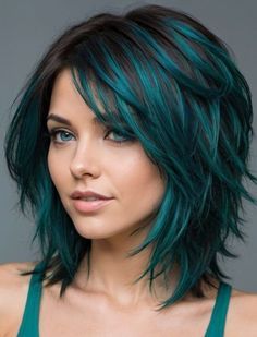 Colored Tips Hair, Green Short Hair, Short Bleached Hair, Wild Hair Color, Red Blonde Hair, Hair Dye Ideas, Beauty Technology, Cool Blonde Hair, Hair Upstyles