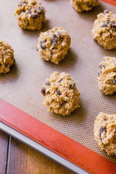 cookies on a baking sheet ready to be baked