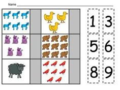 an animal themed counting game for children