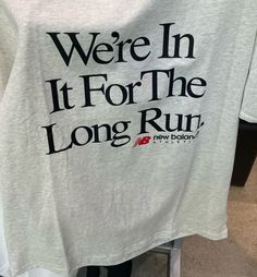 We  re in It For The Long Run Tee Shirt Outfits  Shirt Outfit Idea Easy 30 day return policy Chloë Sevigny, Tee Shirt Outfit, Quoi Porter, Shirt Outfits, Running Club, Long Run, 로고 디자인, Outfit Idea, Long Sleeve Sweatshirts