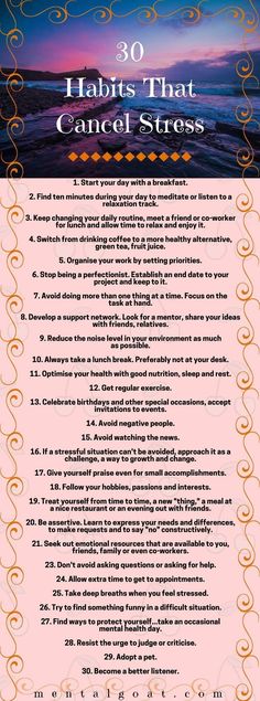 https://www.pinterest.com/pin/243194448616083761/Thirty Habits That Cancel Stress Habit List, Enjoying Life, Body Motivation, Morning Yoga, Mental And Emotional Health, The Invisible, Detox Smoothie