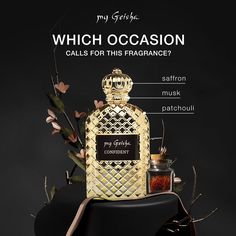 an advertisement for the perfume company which is selling its products