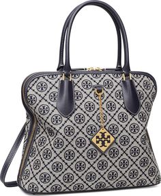 Tory Burch T Monogram Swing Crossbody Bag | Nordstrom T Monogram, Trunk Bag, Monogram Tote Bags, Womens Designer Handbags, Monogram Tote, Zip Tote, Designer Crossbody Bags, Metal Accessories, Leather Bucket Bag