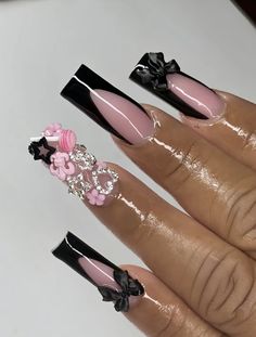 Raw Nails, Fye Nails, Birthday Look, Acrylic Nail Set, Pink Ombre Nails, Colored Acrylic Nails, Girly Acrylic Nails, Dope Nail Designs, 19th Birthday