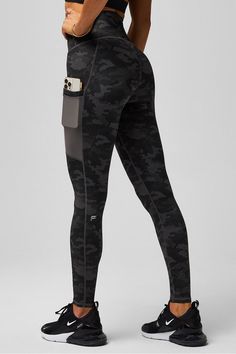 Persevere 2-Piece Outfit Fabletics black female Activewear >> Womens >> Outfits regular Fit App, Thrift Inspo, Leggings With Pockets, Activewear Brands, White Charcoal, Gym Leggings, Pocket Leggings, High Rise Leggings, Charcoal Color