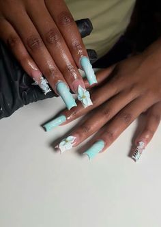 @touchedbytazja on ig Long Acrylic Nails Coffin, Long Acrylic, Long Square Acrylic Nails, The Claw, Junior Year, Acrylic Nails Coffin, Square Acrylic Nails, Nails Coffin