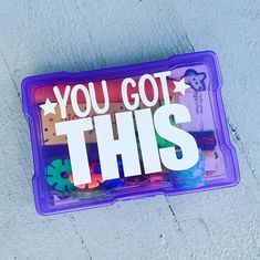 you got this sticker in a plastic container on the ground next to a wall