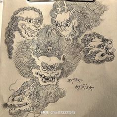 A5 Sketches, Tibetan Dragon, Hinduism Art