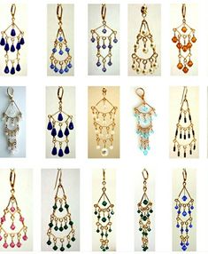 Beaded Chandelier Earrings, Beaded Jewelry Designs, Beaded Chandelier, Earring Tutorial, Beaded Jewelry Patterns, Jewelry Making Tutorials