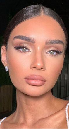 Prom Makeup Ideas, Ball Makeup, Fair Skin Makeup, Engagement Makeup, Bridal Hair Inspiration, Formal Makeup, Dewy Makeup, Smink Inspiration, Pinterest Makeup