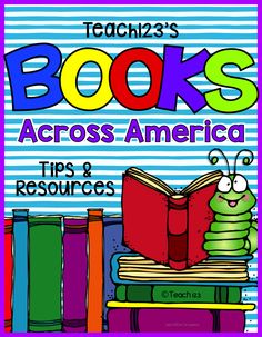 a book with the words read across america in front of books stacked on top of each other