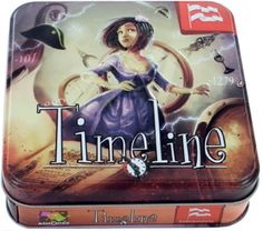 a tin box with an image of a woman in a purple dress on the cover