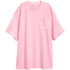 Robes Glamour, Pink Jersey, Light Pink Tops, Pink T Shirt, Oversized Top, Pink Tshirt, Pink Top, Short Shirts, Oversized T Shirt