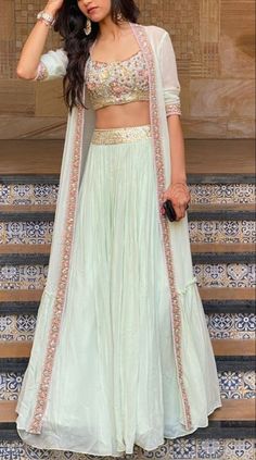 Formal Outfits For Couples, Matching Formal Outfits For Couples, Matching Formal Outfits, Outfits For Couples, Function Dresses, Simple Lehenga, Lehenga Designs Simple, Green Lehenga