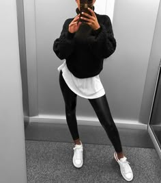 Pullover Outfit, Looks Black, Edgy Outfits, Looks Style, Mode Inspiration, Winter Fashion Outfits, Fall Looks, Polyvore Outfits