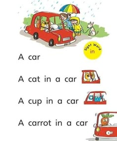 an image of children's book about cars