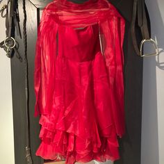 Great Condition Silk Dress Dresses Red, Silk Dress, Red Dress, Strapless Dress, Size 6, Silk, Womens Dresses, Red, Dresses