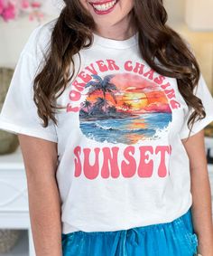 Introducing our "Forever Chasing Sunsets" Graphic Shirt, a captivating and stylish tribute to the beauty of summer sunsets and the carefree spirit of beach days. Featuring a stunning beach sunset design and the inspiring phrase "forever chasing sunsets," this shirt is the perfect choice for those who love to embrace the magic of summertime.
Whether you're strolling along the shoreline, enjoying a bonfire with friends, or simply taking in the breathtaking colors of the sunset, our "Forever Chasing Sunsets" Graphic Shirt is the ideal companion for all your summer adventures. Available in sizes ranging from YXS to 5XL, and in short sleeve, long sleeve, and sweatshirt options, there's a perfect fit for everyone.
Made from high-quality fabric, our shirt offers both comfort and style, ensuring t Forever Chasing Sunsets, Bride Workout, Black Friday Shirts, Chasing Sunsets, Sunset Design, Fall Football, Beach Birthday, Black Friday Christmas, Summer Sunset