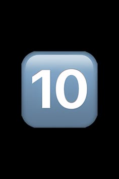 the number ten is displayed on an app icon