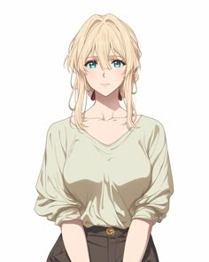 Female Samurai Art, Violet Evergreen, Violet Evergarden Anime, Recent Anime, Android Wallpaper Art, Anime Illustration, Manga Drawing Tutorials, Violet Evergarden, Anime Lover