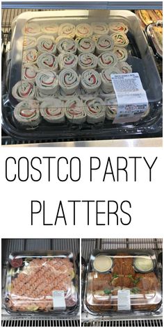 the costco party platters are ready to be eaten