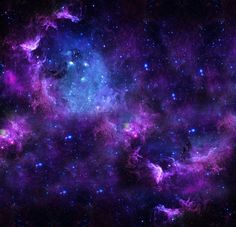 purple and blue space filled with stars