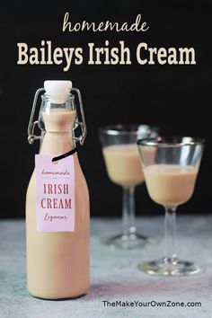 homemade bailey's irish cream liquer