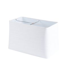 a white box with a handle on it