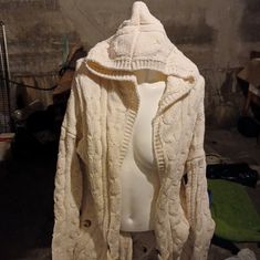 This Is One Of The Softest Sweaters I've Ever Had And It's So Adorable! It Has A Hood And Is Brand New With Tags. So Adorable, Sleeve Cardigan, Softest Sweater, Long Sleeve Cardigan, White Cream, Cream White, Cardigan Sweater, Sweater Cardigan, Sweaters & Cardigans