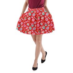 Size: 3XL Fun Party Dress, Lollipop Candy, Pocket Skirt, Macaroons, Skirts With Pockets, Dress With Pockets, Lollipop, Lady In Red, Cupcake