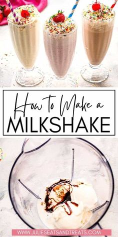 how to make a milkshake