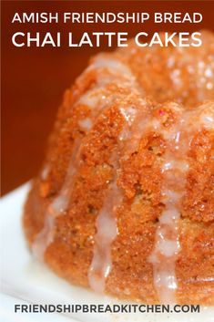 a close up of a bundt cake on a plate